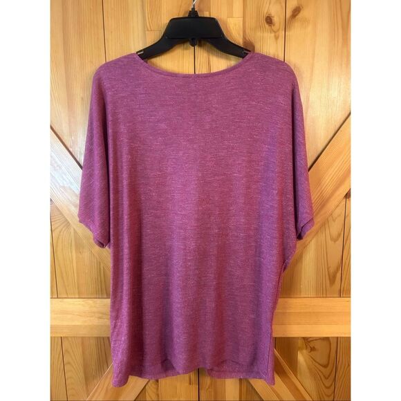 Juicy Couture Women’s Short Sleeve V Neck Top Red Twist Hem Size XL (5841) - Picture 6 of 6